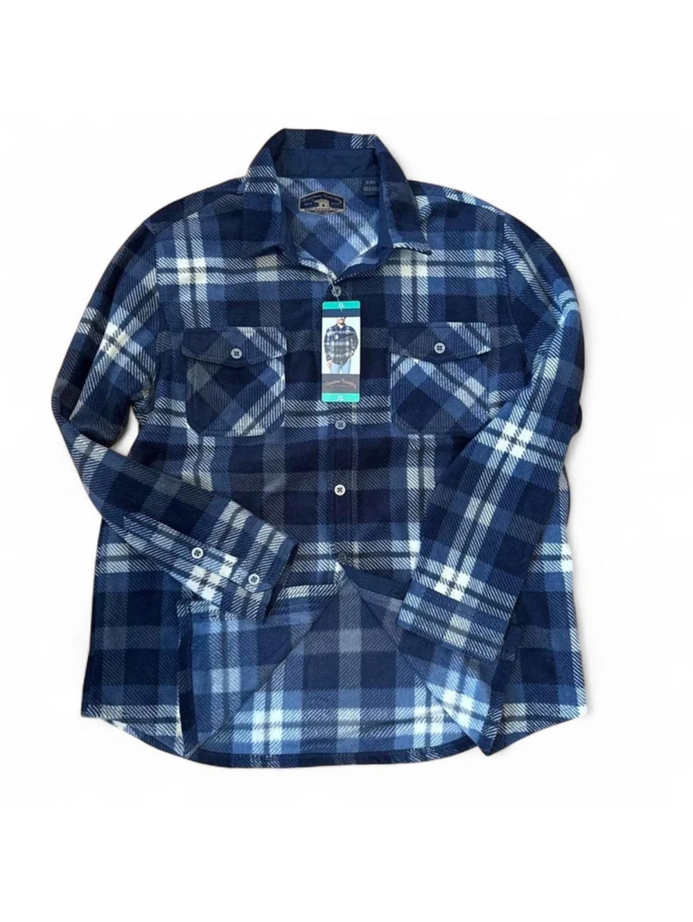 Freedom Foundry Plaid Flannel Shirt – Blue 🔵